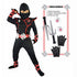 Ninja Costume Kids Ninjago-Costume Boy Girl Halloween Party Fancy Dress Superhero Ninja Cosplay Suit